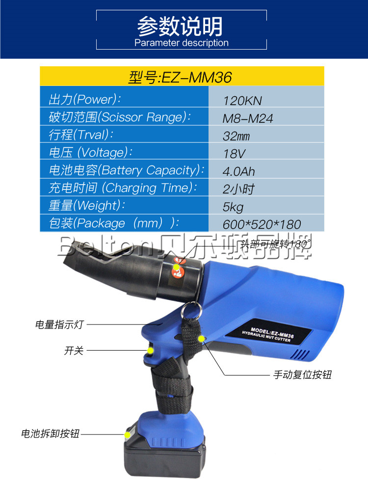 電動(dòng)螺母破切器M8-24(圖2)